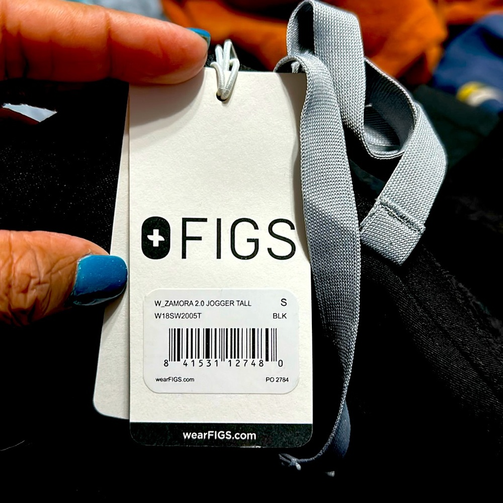 FIGS Zamora Jogger Scrub Pants Technical Collection Size XS Black